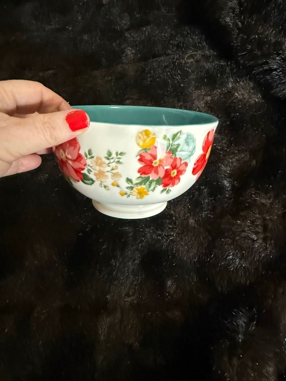 The Pioneer Woman Footed Country Chintz Stoneware Cereal Soup 6" Bowl